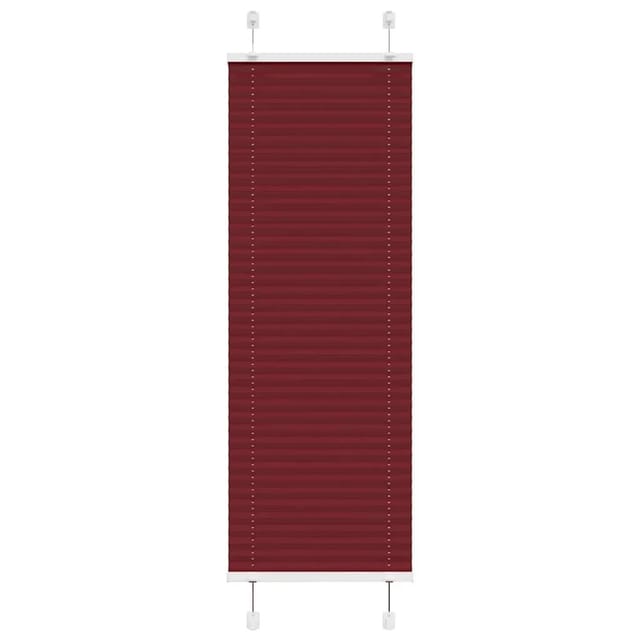 vidaXL Plissee Bordeauxrot 40x100 cm Stoffbreite 39,4 cm Polyester 4015216