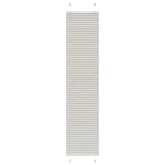 vidaXL Plissee Hellgrau 40x200 cm Stoffbreite 39,4 cm Polyester 4015352