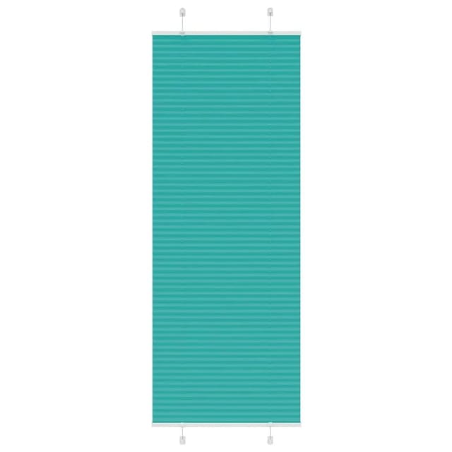 vidaXL Plissee Petrolgrün 75x200 cm Stoffbreite 74,4 cm Polyester 4015410