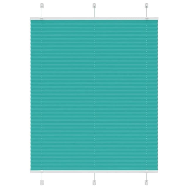 vidaXL Plissee Petrolgrün 110x150 cm Stoffbreite 109,4 cm Polyester 4015400