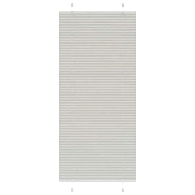 vidaXL Plissee Hellgrau 85x200 cm Stoffbreite 84,4 cm Polyester 4015361