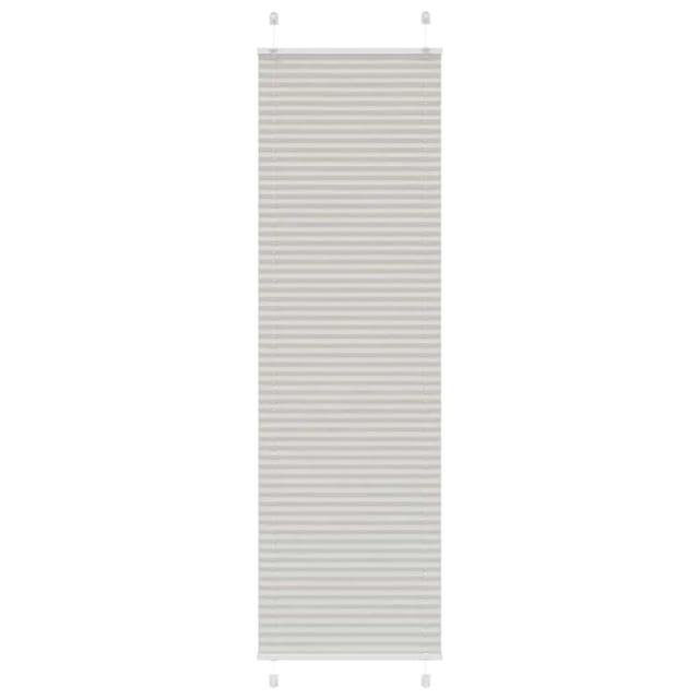 vidaXL Plissee Hellgrau 60x200 cm Stoffbreite 59,4 cm Polyester 4015356