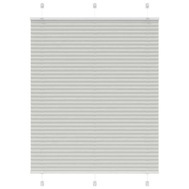 vidaXL Plissee Hellgrau 110x150 cm Stoffbreite 109,4 cm Polyester 4015349