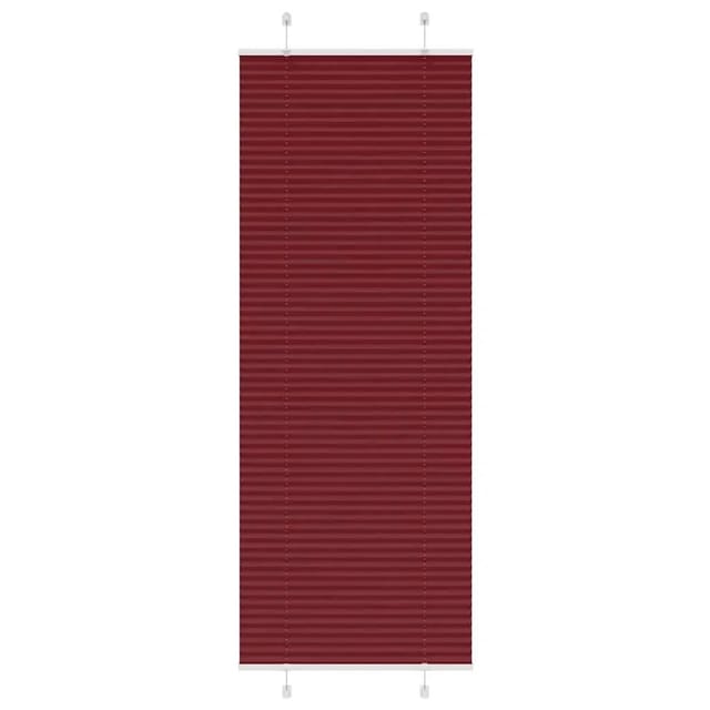 vidaXL Plissee Bordeauxrot 75x200 cm Stoffbreite 74,4 cm Polyester 4015257