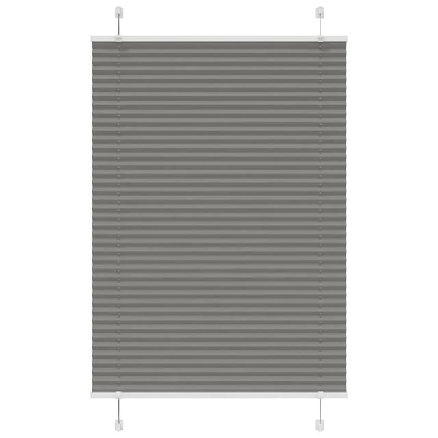 vidaXL Plissee Anthrazit 90x150 cm Stoffbreite 89,4 cm Polyester 4015090