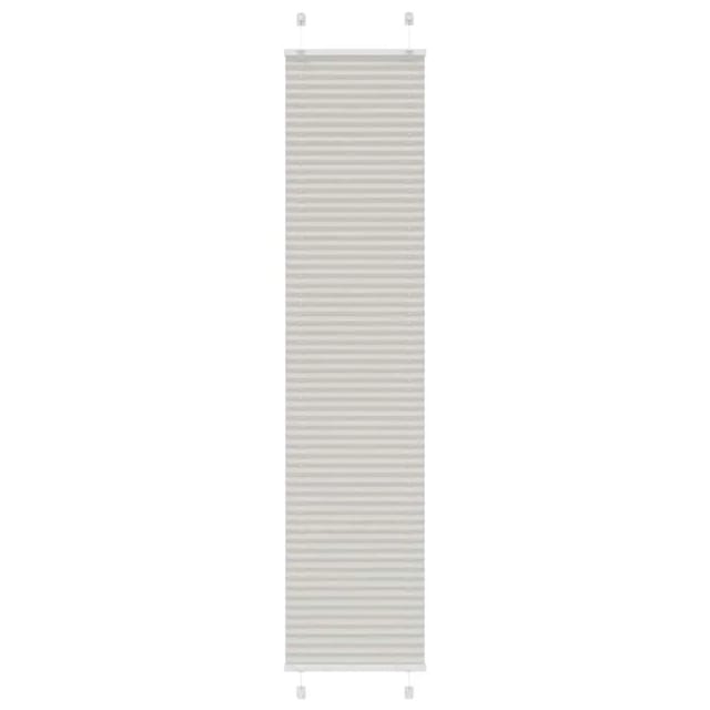 vidaXL Plissee Hellgrau 50x200 cm Stoffbreite 49,4 cm Polyester 4015354