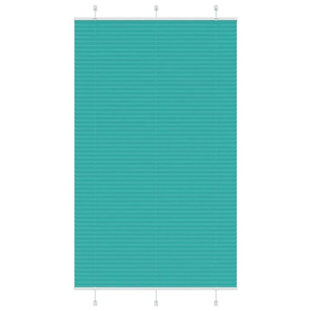 vidaXL Plissee Petrolgrün 120x200 cm Stoffbreite 119,4 cm Polyester 4015419