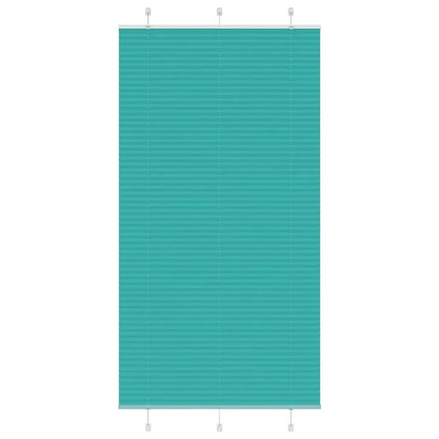 vidaXL Plissee Petrolgrün 110x200 cm Stoffbreite 109,4 cm Polyester 4015417