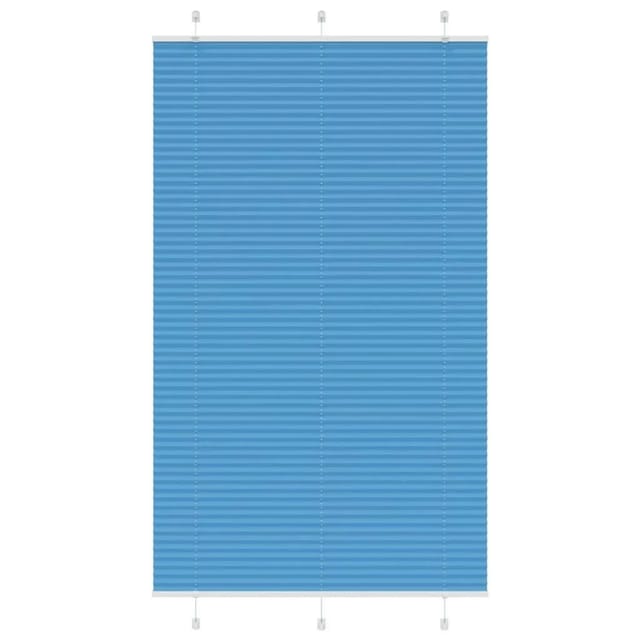 vidaXL Plissee Blau 120x200 cm Stoffbreite 119,4 cm Polyester 4015215