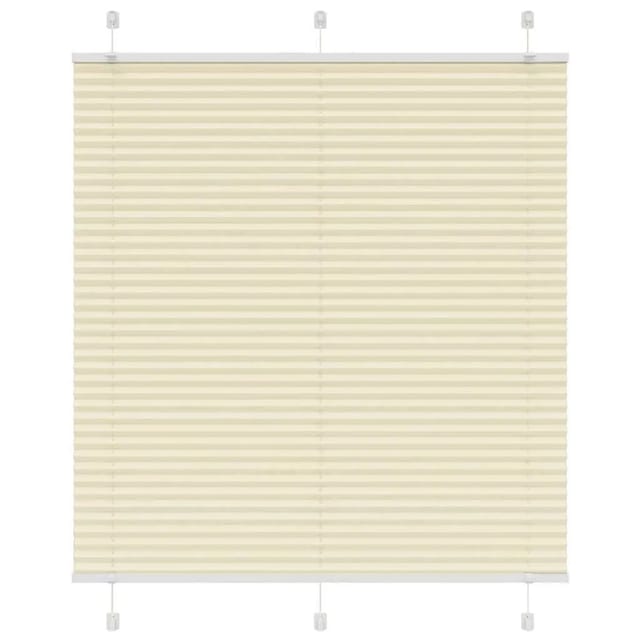 vidaXL Plissee Creme 120x150 cm Stoffbreite 119,4 cm Polyester 4015300