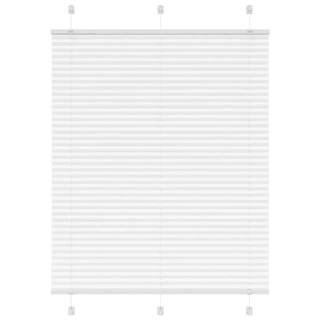 vidaXL Plissee Weiß 105x150 cm Stoffbreite 104,4 cm Polyester 4015501