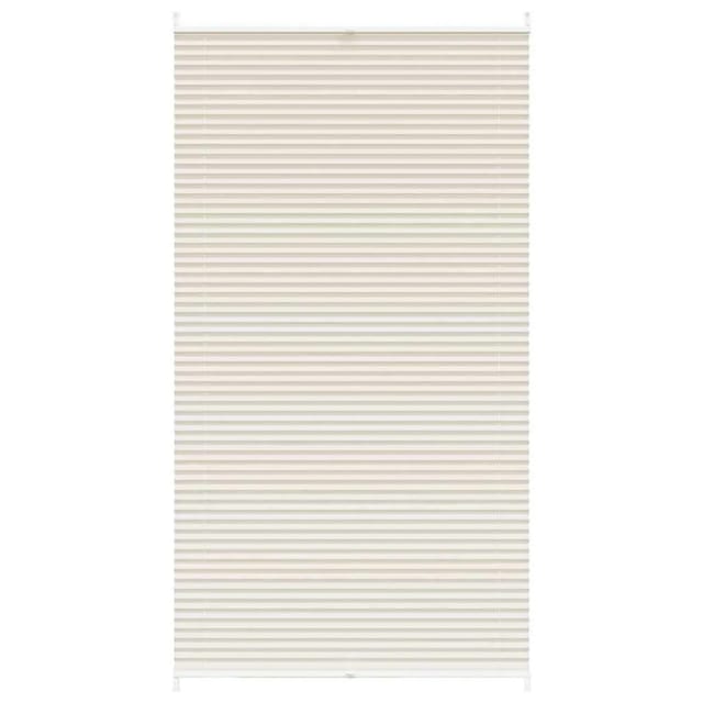vidaXL Plissee Faltrollo Rollo Plisseerollo 110x200cm Creme 240648