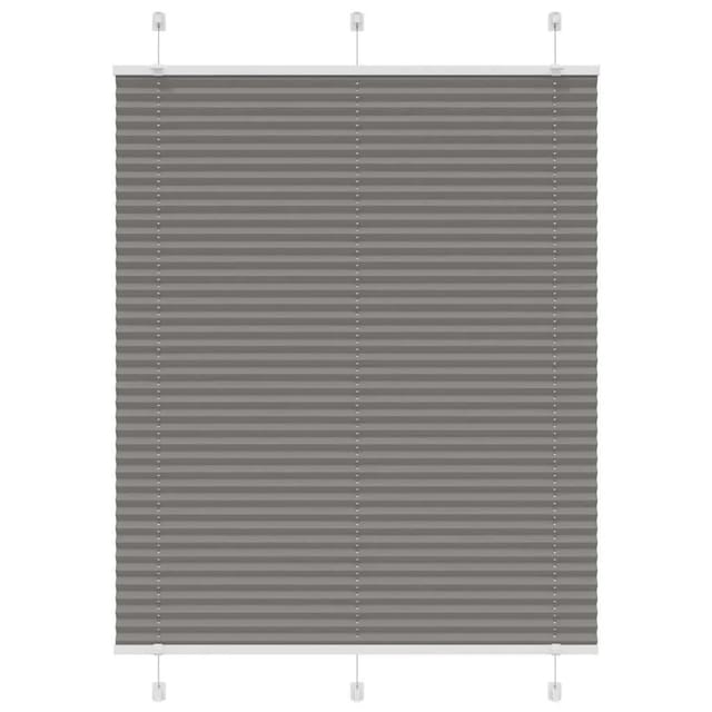 vidaXL Plissee Anthrazit 105x100 cm Stoffbreite 104,4 cm Polyester 4015076