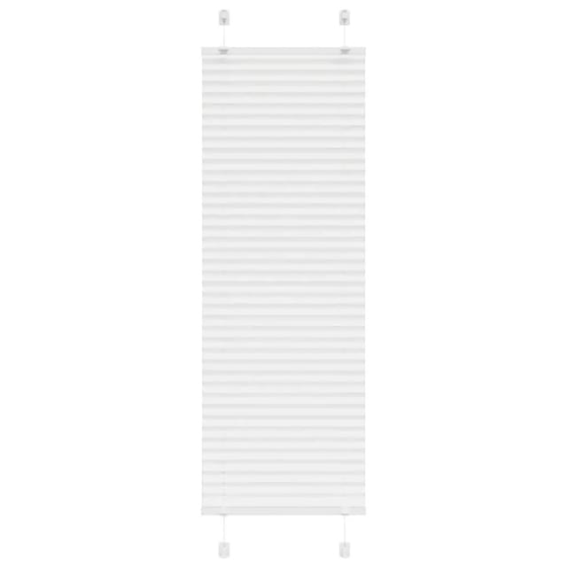 vidaXL Plissee Weiß 40x100 cm Stoffbreite 39,4 cm Polyester 4015471