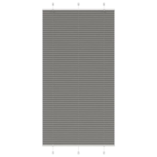 vidaXL Plissee Anthrazit 105x200 cm Stoffbreite 104,4 cm Polyester 4015110