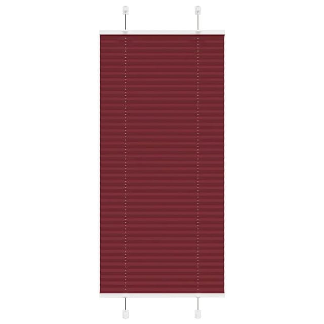 vidaXL Plissee Bordeauxrot 55x100 cm Stoffbreite 54,4 cm Polyester 4015219