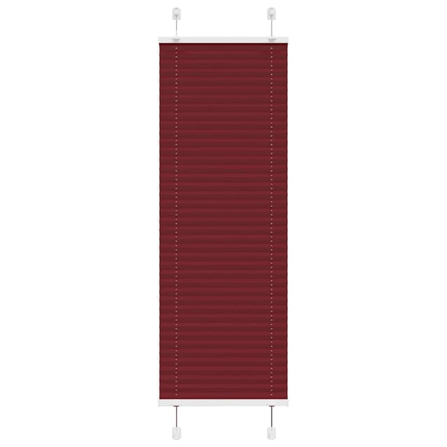 vidaXL Plissee Bordeauxrot 45x150 cm Stoffbreite 44,4 cm Polyester 4015234