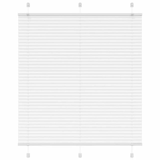 vidaXL Plissee Weiß 115x150 cm Stoffbreite 114,4 cm Polyester 4015503