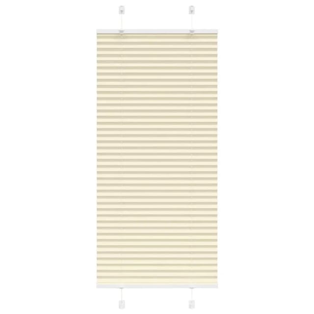 vidaXL Plissee Creme 55x100 cm Stoffbreite 54,4 cm Polyester 4015270