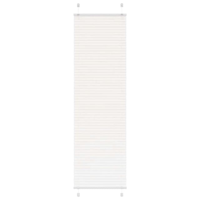 vidaXL Plissee Weiß 60x200 cm Stoffbreite 59,4 cm Polyester 4015509