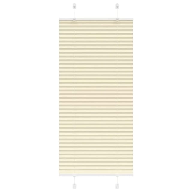 vidaXL Plissee Creme 60x150 cm Stoffbreite 59,4 cm Polyester 4015288