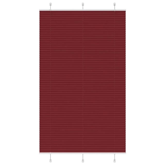 vidaXL Plissee Bordeauxrot 115x200 cm Stoffbreite 114,4 cm Polyester 4015265