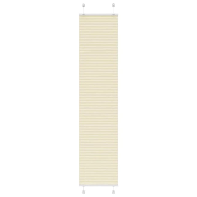 vidaXL Plissee Creme 50x200 cm Stoffbreite 49,4 cm Polyester 4015303