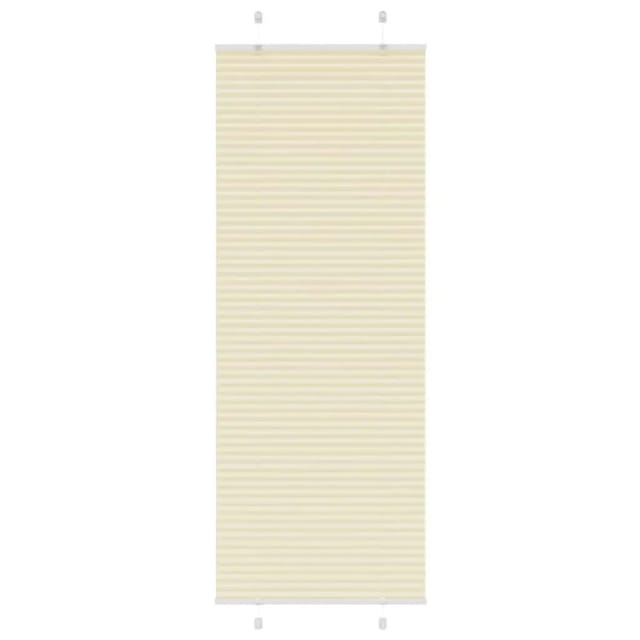 vidaXL Plissee Creme 80x200 cm Stoffbreite 79,4 cm Polyester 4015309