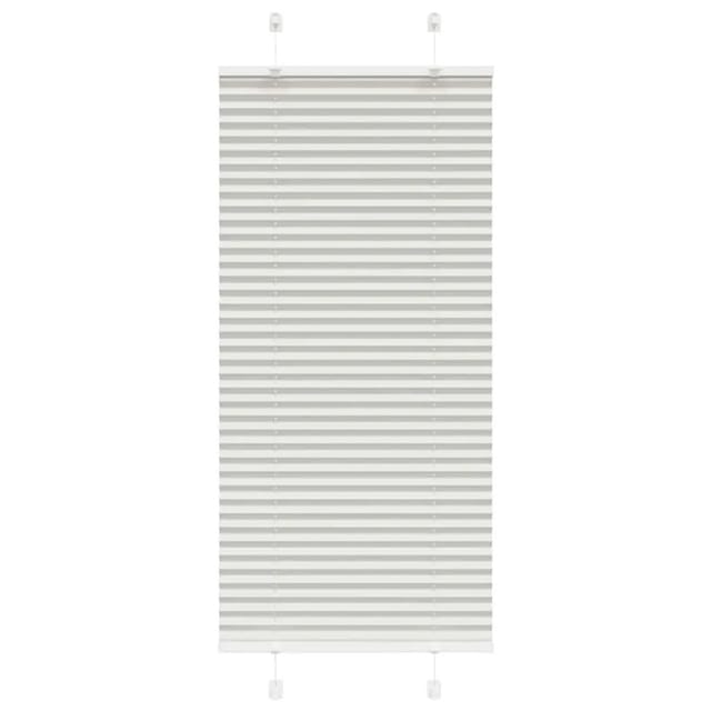 vidaXL Plissee Hellgrau 60x100 cm Stoffbreite 59,4 cm Polyester 4015322