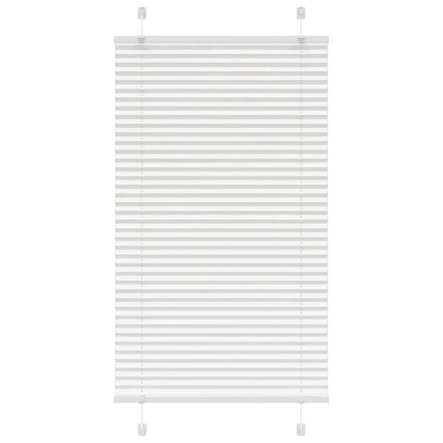 vidaXL Plissee Weiß 80x100 cm Stoffbreite 79,4 cm Polyester 4015479
