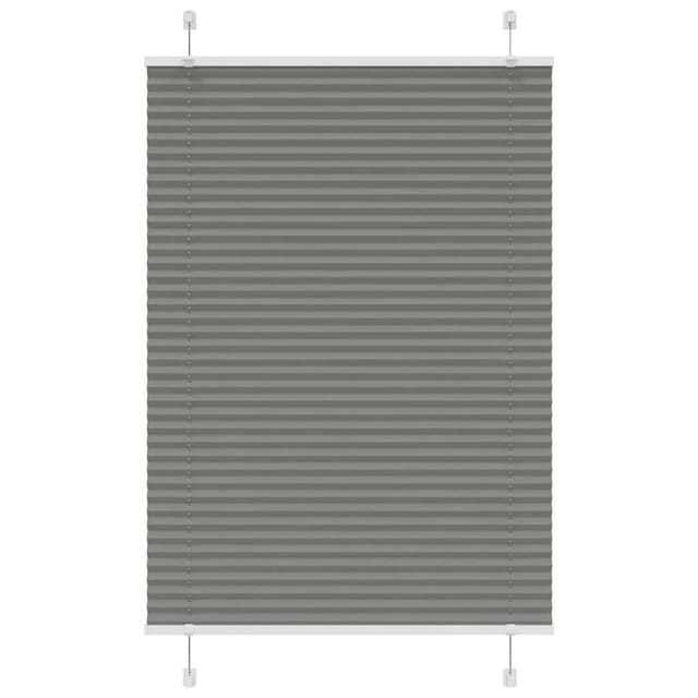 vidaXL Plissee Anthrazit 95x150 cm Stoffbreite 94,4 cm Polyester 4015091