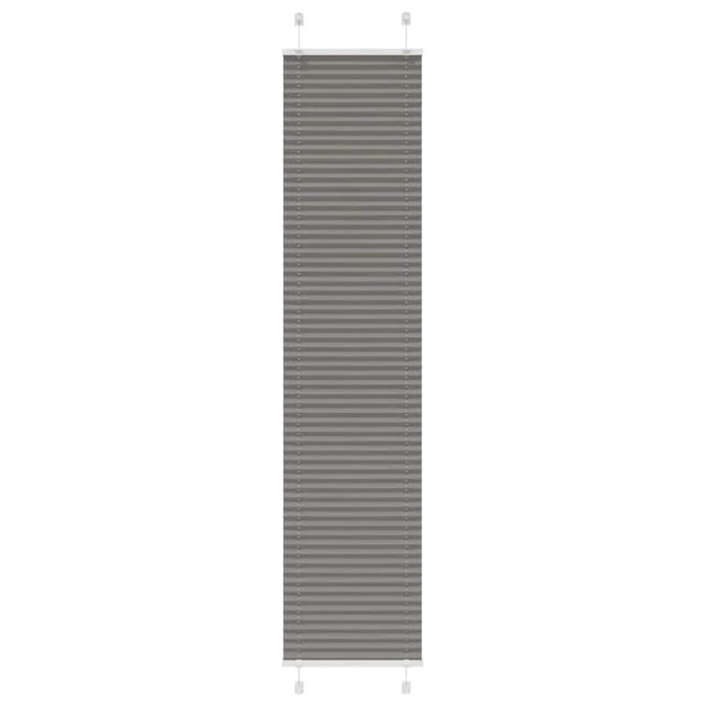 vidaXL Plissee Anthrazit 50x200 cm Stoffbreite 49,4 cm Polyester 4015099