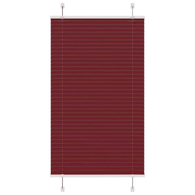 vidaXL Plissee Bordeauxrot 70x150 cm Stoffbreite 69,4 cm Polyester 4015239