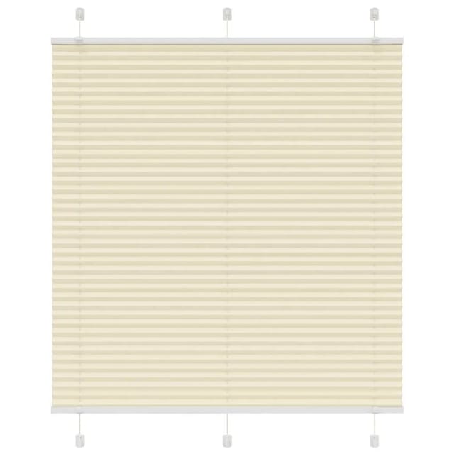 vidaXL Plissee Creme 115x150 cm Stoffbreite 114,4 cm Polyester 4015299