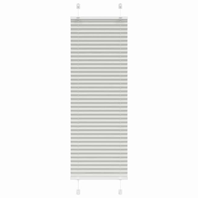 vidaXL Plissee Hellgrau 50x100 cm Stoffbreite 49,4 cm Polyester 4015320