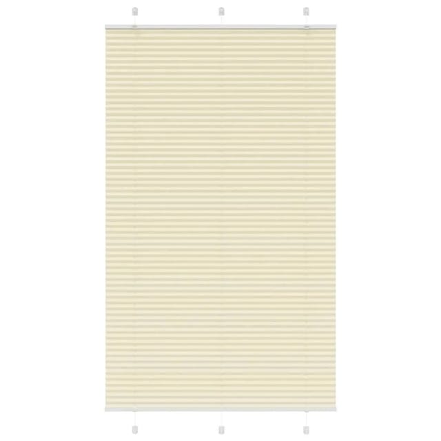 vidaXL Plissee Creme 115x200 cm Stoffbreite 114,4 cm Polyester 4015316