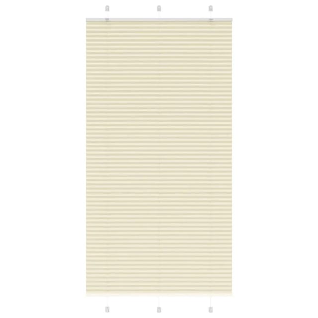 vidaXL Plissee Creme 105x200 cm Stoffbreite 104,4 cm Polyester 4015314