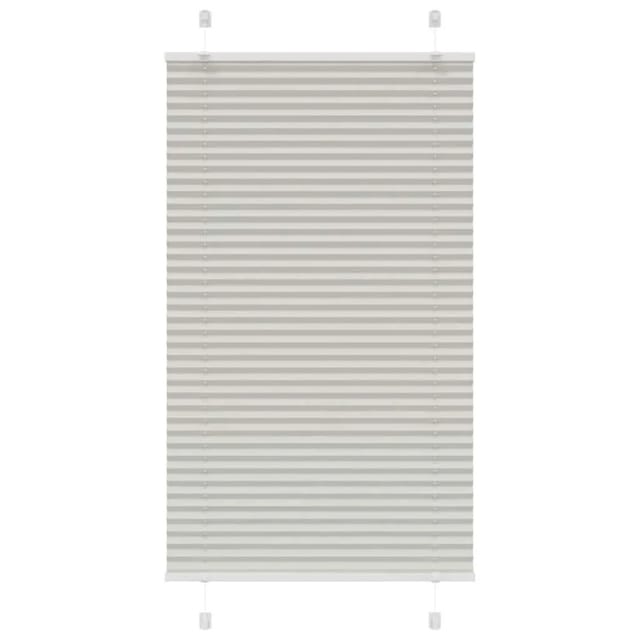 vidaXL Plissee Hellgrau 75x150 cm Stoffbreite 74,4 cm Polyester 4015342
