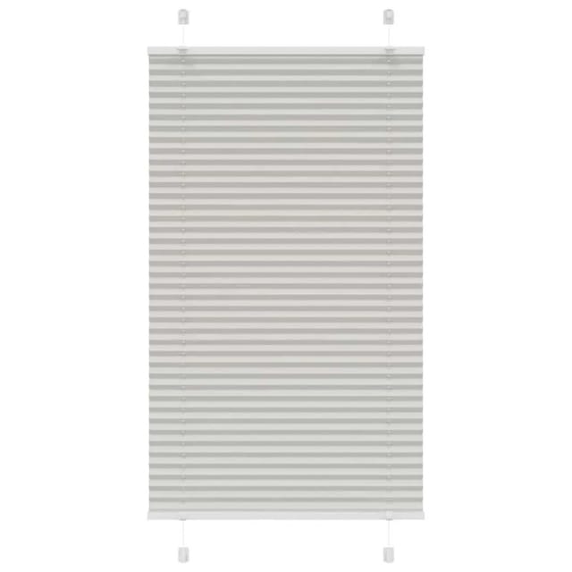 vidaXL Plissee Hellgrau 80x150 cm Stoffbreite 79,4 cm Polyester 4015343