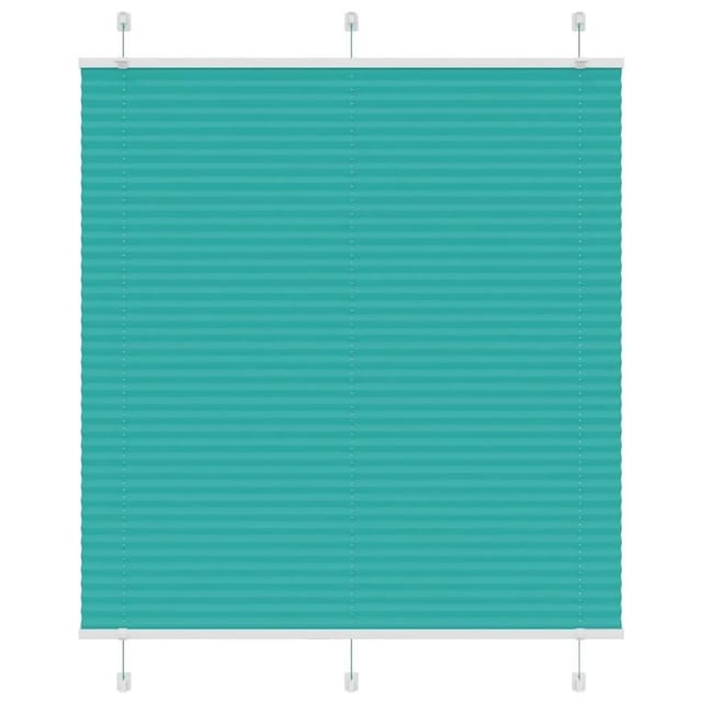 vidaXL Plissee Petrolgrün 115x100 cm Stoffbreite 114,4 cm Polyester 4015384