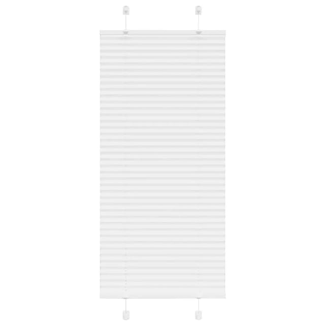 vidaXL Plissee Weiß 65x100 cm Stoffbreite 64,4 cm Polyester 4015476