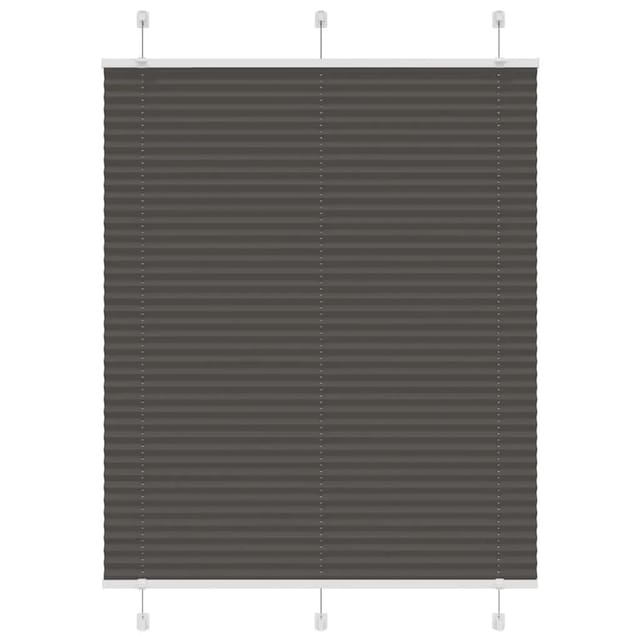 vidaXL Plissee Schwarz 105x100 cm Stoffbreite 104,4 cm Polyester 4015127