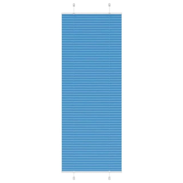 vidaXL Plissee Blau 70x200 cm Stoffbreite 69,4 cm Polyester 4015205