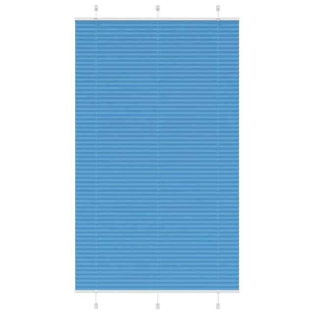 vidaXL Plissee Blau 115x200 cm Stoffbreite 114,4 cm Polyester 4015214