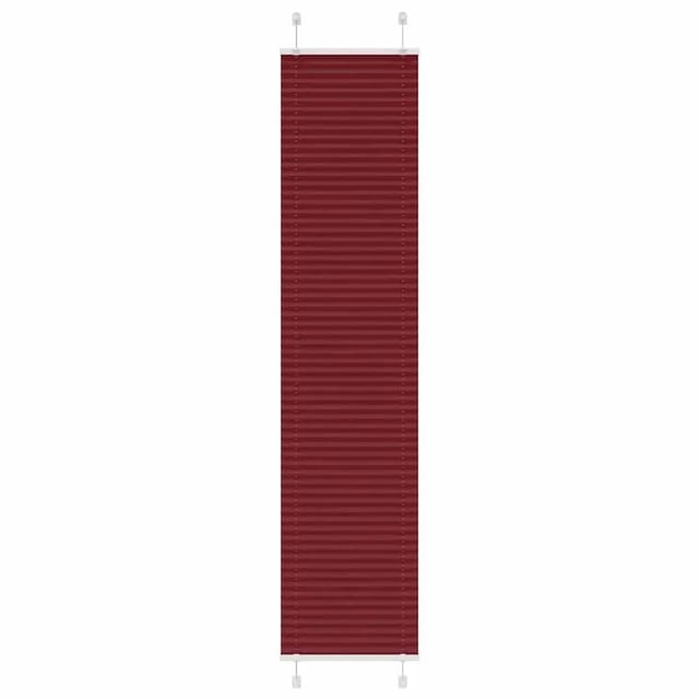 vidaXL Plissee Bordeauxrot 40x200 cm Stoffbreite 39,4 cm Polyester 4015250