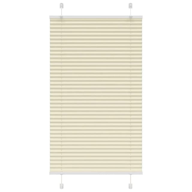 vidaXL Plissee Creme 75x150 cm Stoffbreite 74,4 cm Polyester 4015291