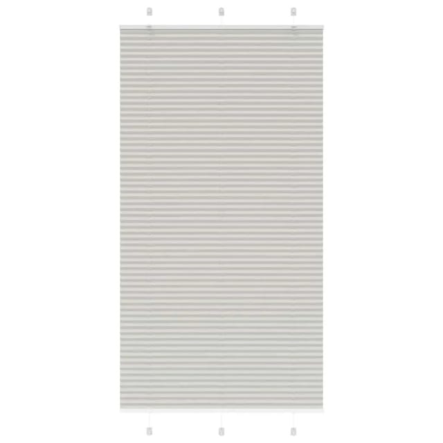 vidaXL Plissee Hellgrau 110x200 cm Stoffbreite 109,4 cm Polyester 4015366