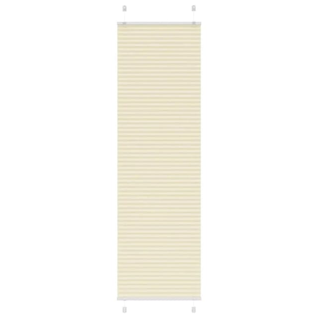 vidaXL Plissee Creme 55x200 cm Stoffbreite 54,4 cm Polyester 4015304