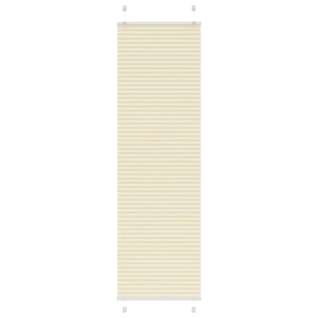 vidaXL Plissee Creme 60x200 cm Stoffbreite 59,4 cm Polyester 4015305