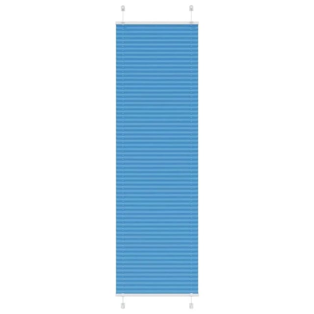 vidaXL Plissee Blau 65x200 cm Stoffbreite 64,4 cm Polyester 4015204